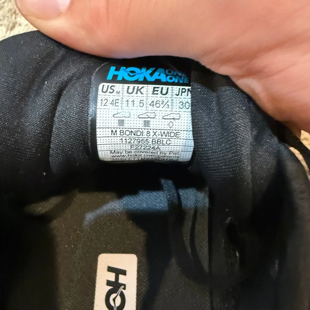 HOKA Men's Black Cushioning Running Shoe - Picture 8 of 8